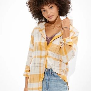 AE Cozy Cabin Oversized Hoodie Flannel